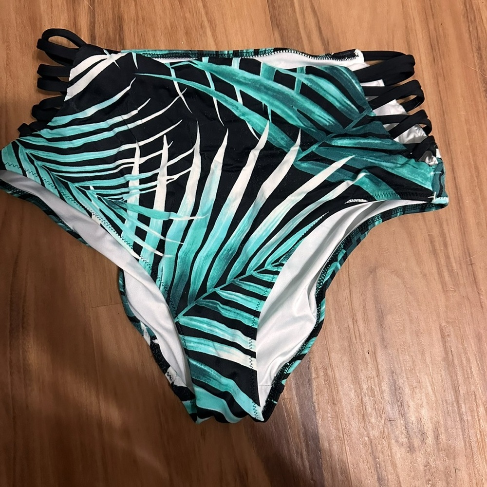 PINK Victoria's Secret Palm Leaf Bikini Bottom